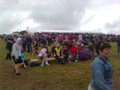 Happy crowds with the Marquee/Food Tent behind